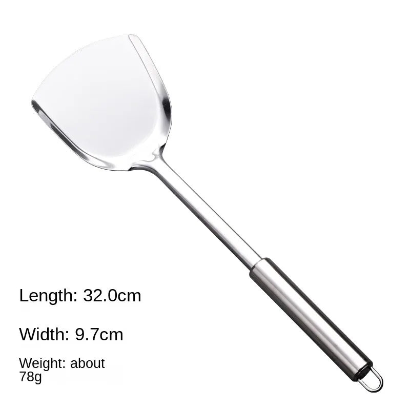 Durable Stainless Steel Long Handle Kitchen Gadgets Kitchen Cooking Set Steak Shovel Cooking Tools