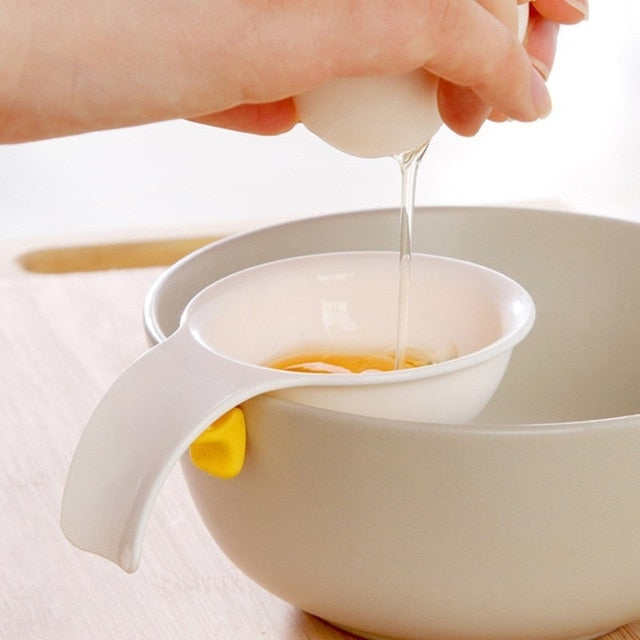 5 Colours Egg Separator Eggs Yolk Filter Gadgets Eco Friendly Plastic White Yolk Sifting Home Tool Kitchen Accessories